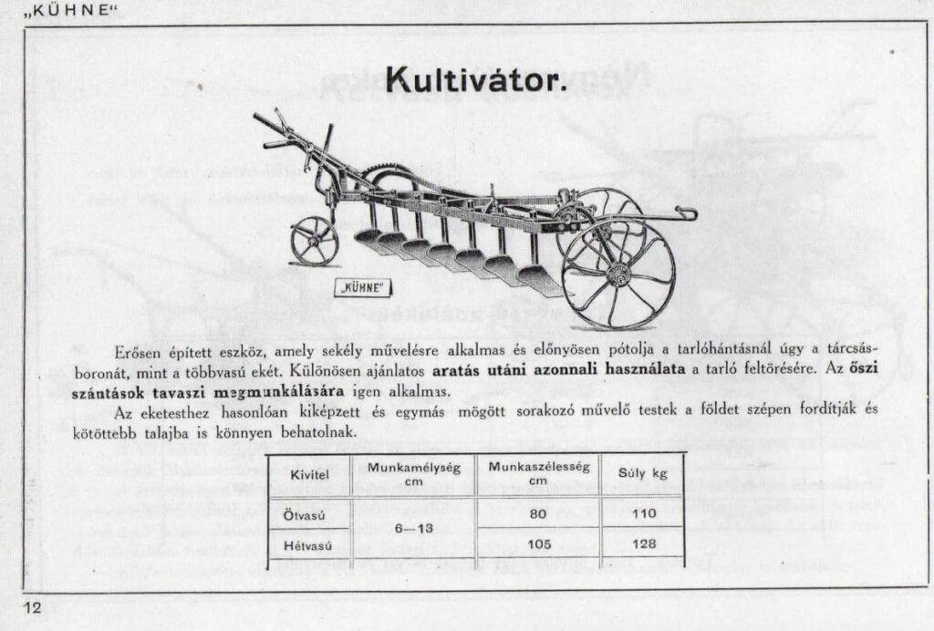 1941-es Kühne kultivátor
